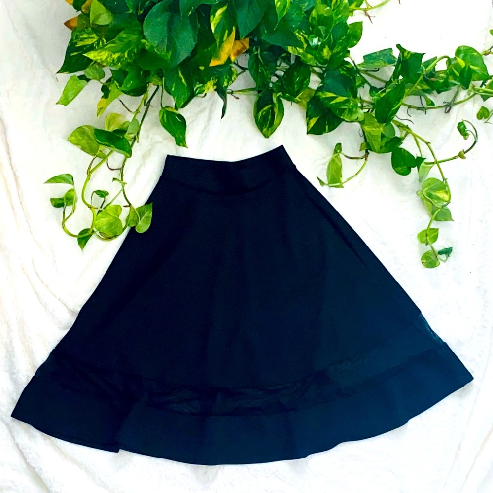 High Rise Wide Waistband Circle Skirt